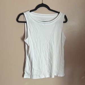 Talbots Classic White Tank Top